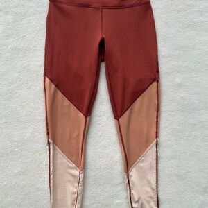 Fabletics Powerhold Women’s Small Leggings Brown Yoga Pants Gym Casual